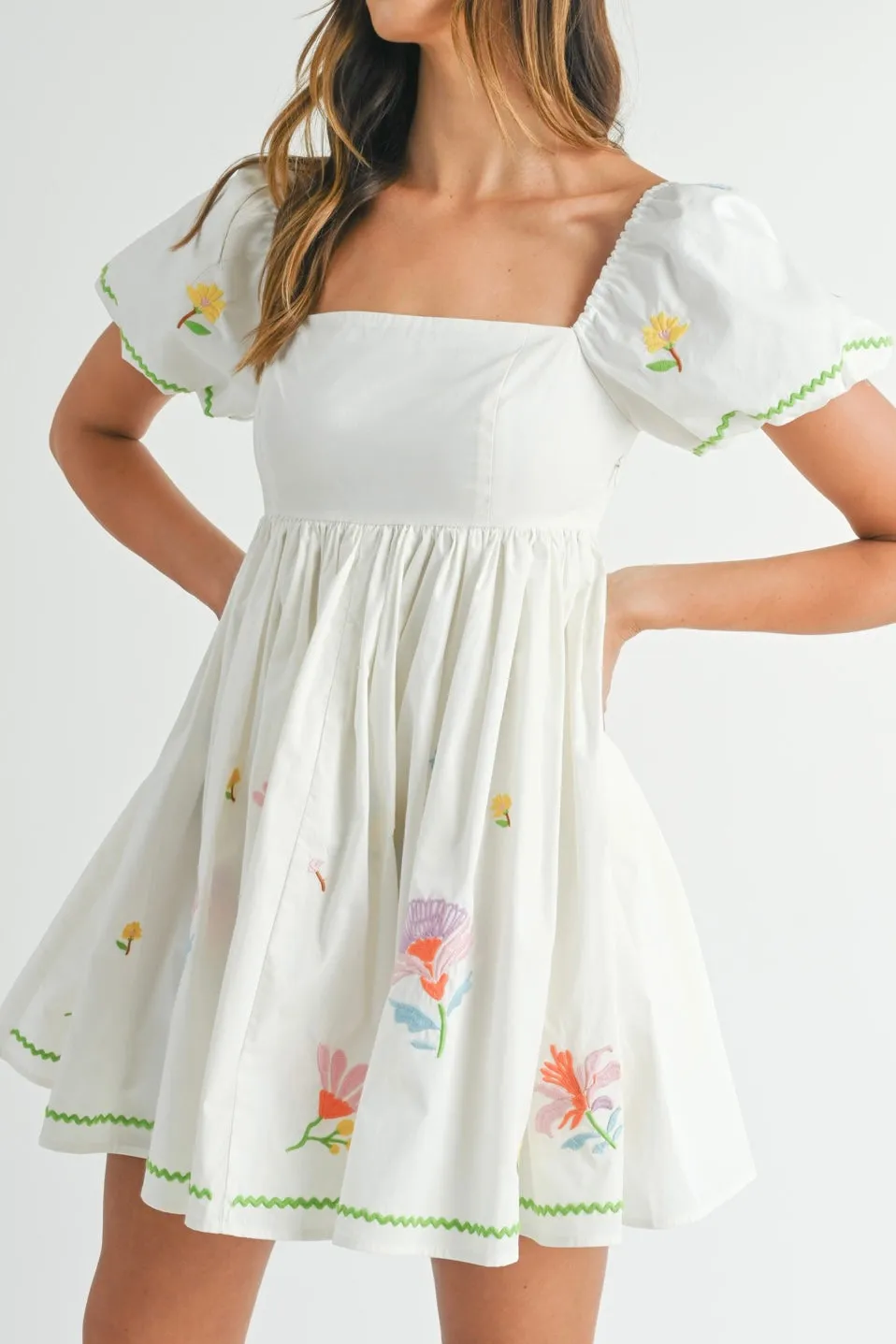 JONI EMBROIDERED DRESS