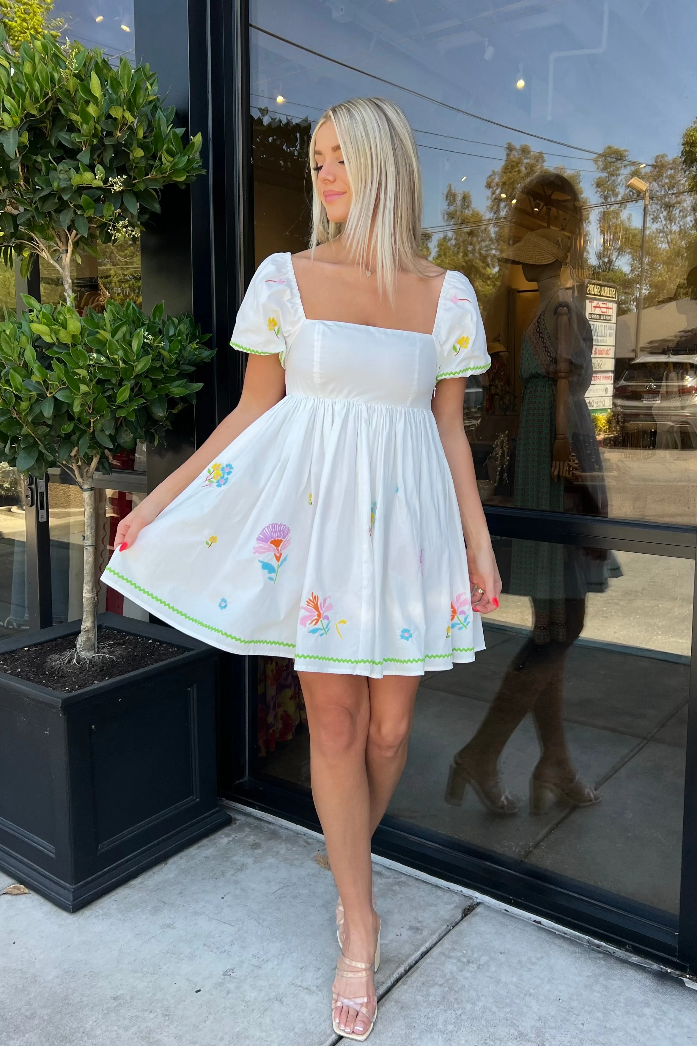 JONI EMBROIDERED DRESS