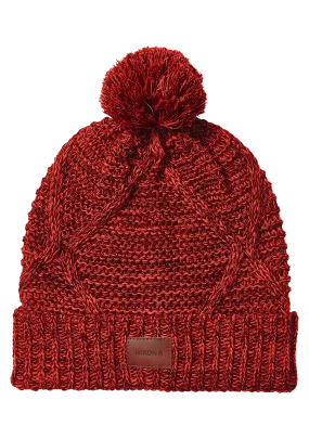 Julian Pom Beanie - Burgundy / Fire