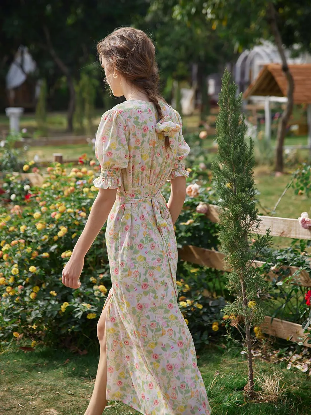 Kora Floral Printed Maxi Dress