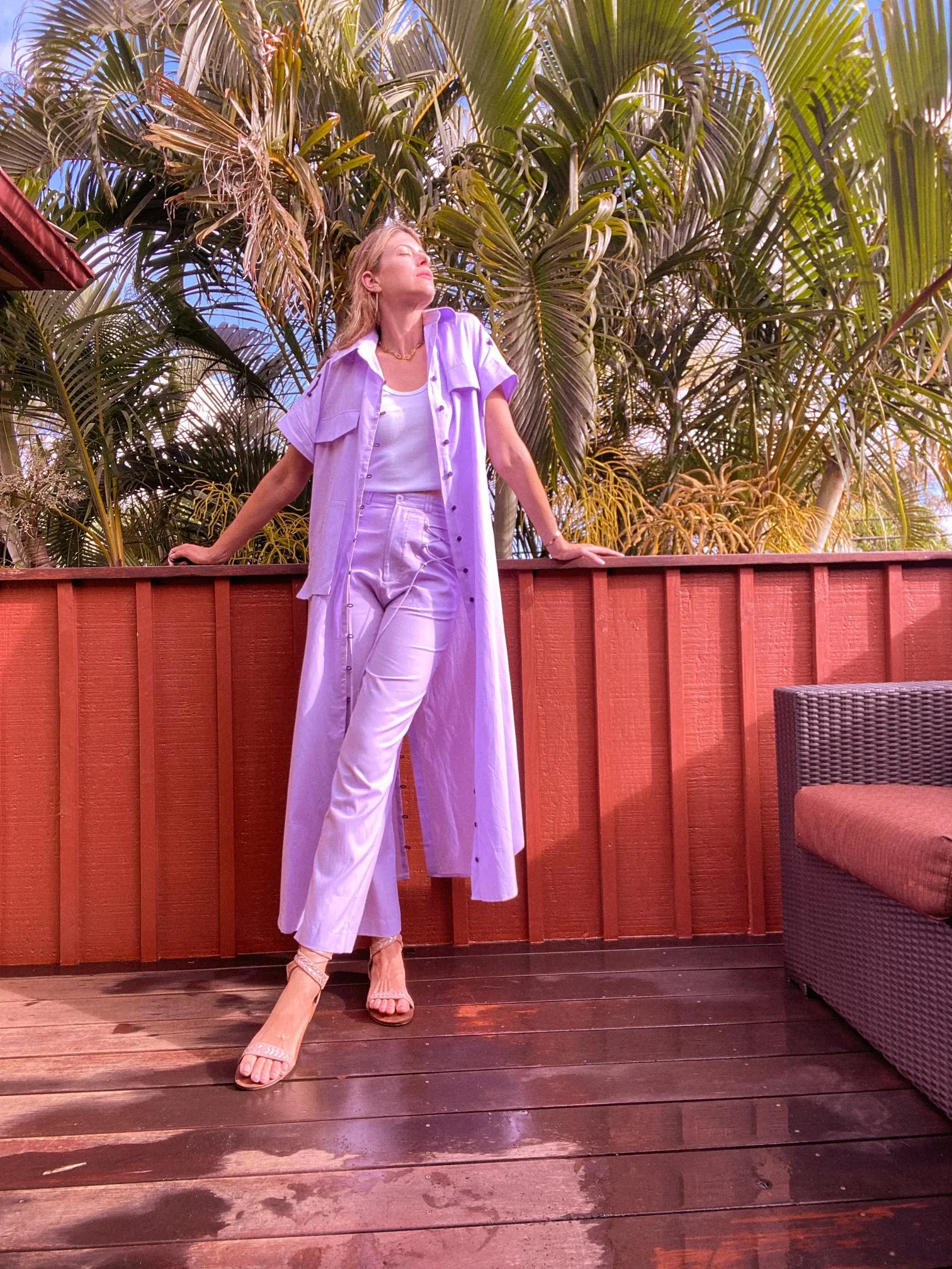 LILAC LONG SHIRT