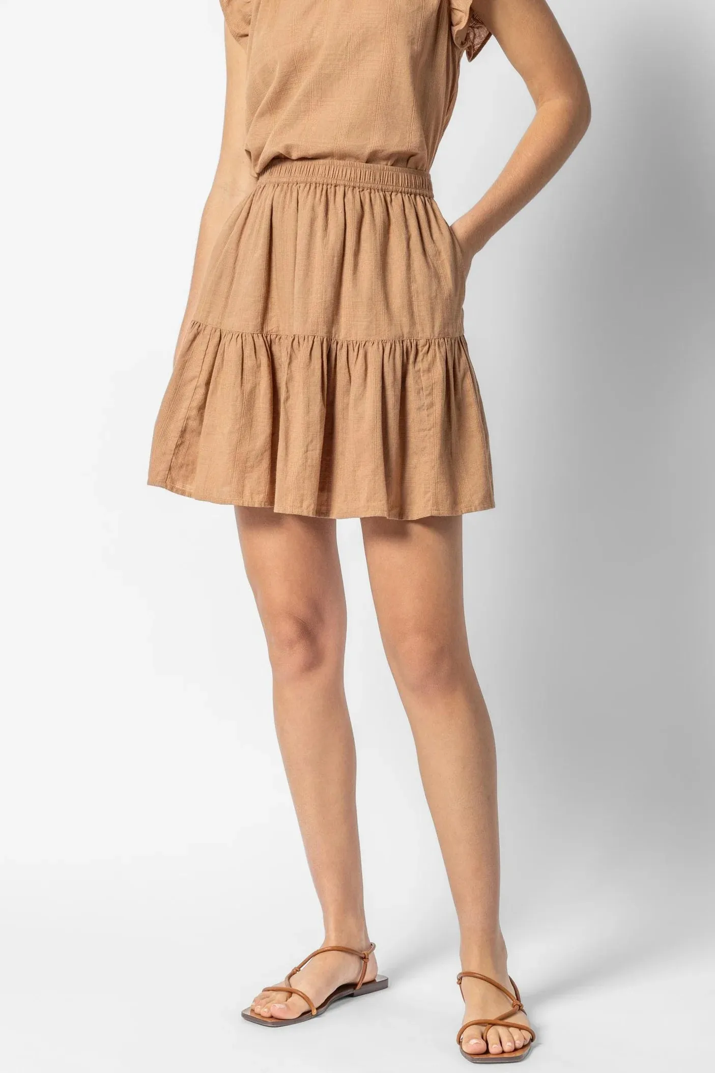 Lilla P Tiered Short Skirt