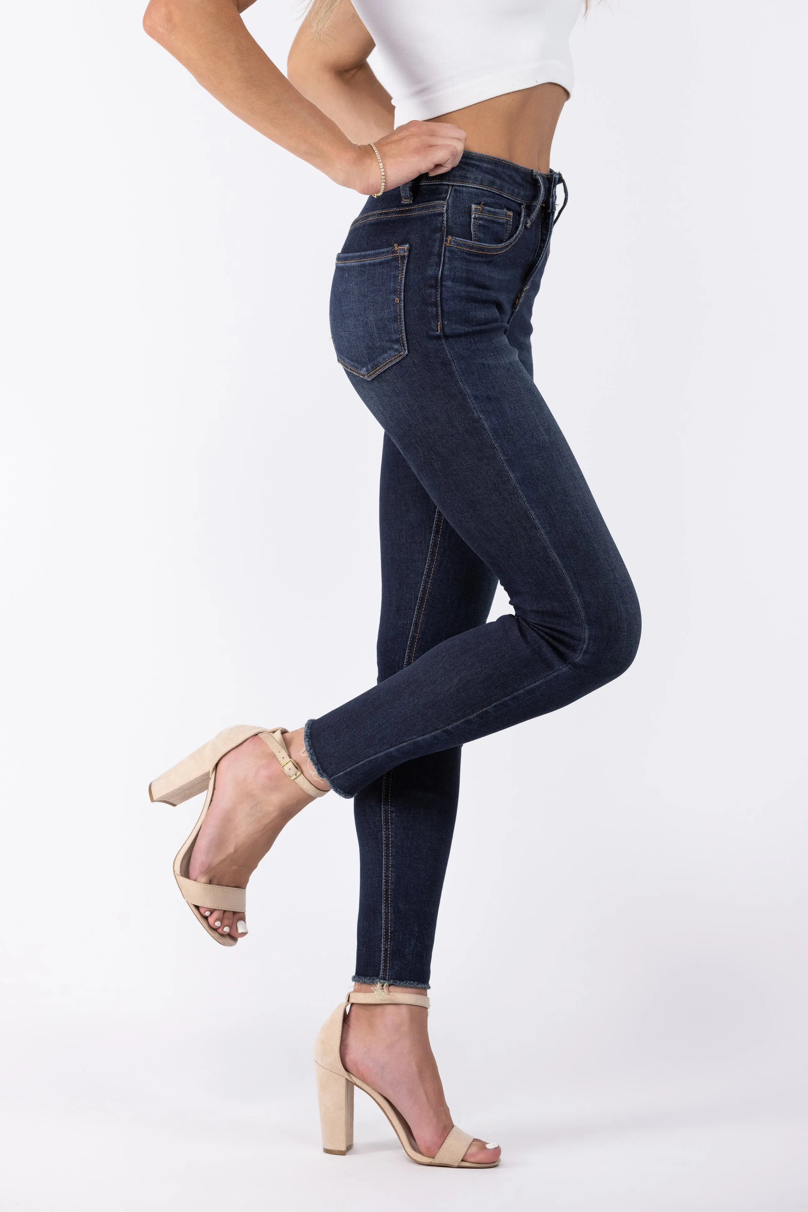 Lovervet Always Genuine High-Rise Tummy Control Crop Skinny Denim