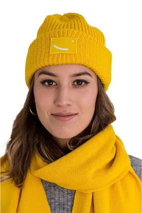 luanda beanie yellow <br> by hatsup.