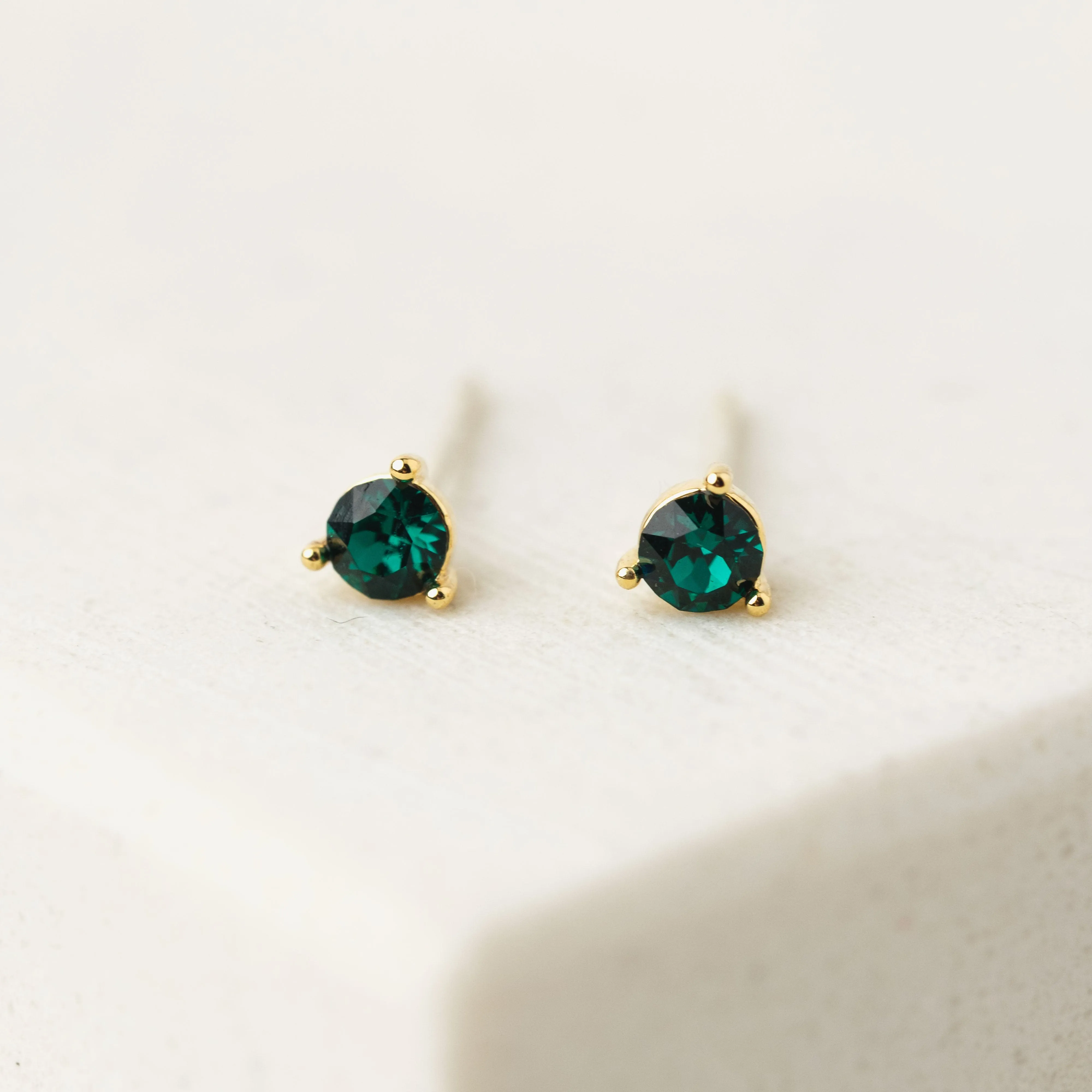 May Kaleidoscope Birthstone Stud Earrings