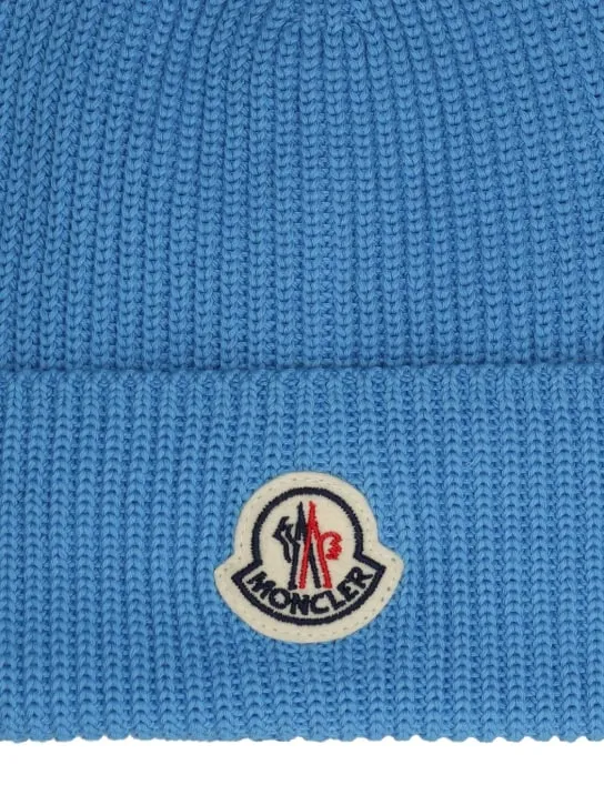 Moncler   Logo detail cotton beanie 