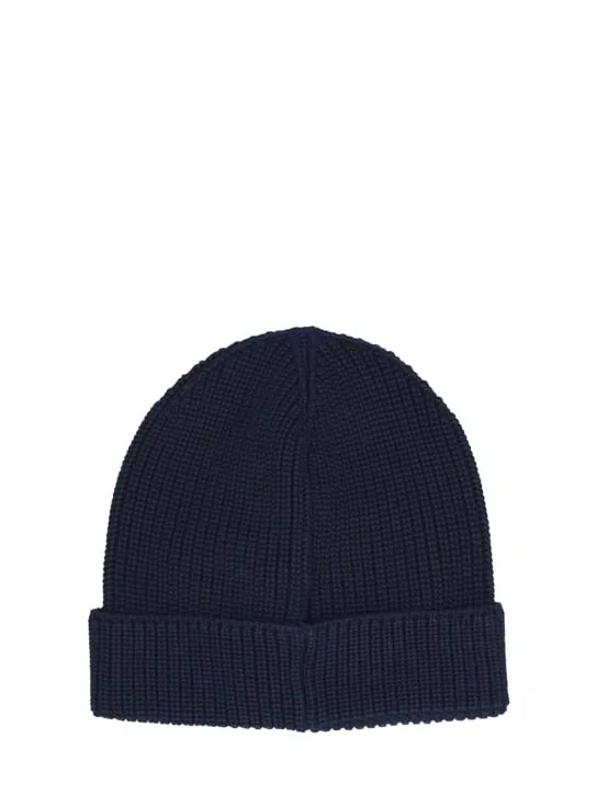 Moncler   Logo patch cotton beanie 