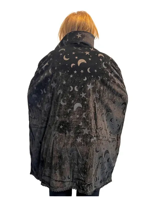 Moon & Stars Velvet Cape 🌙✨