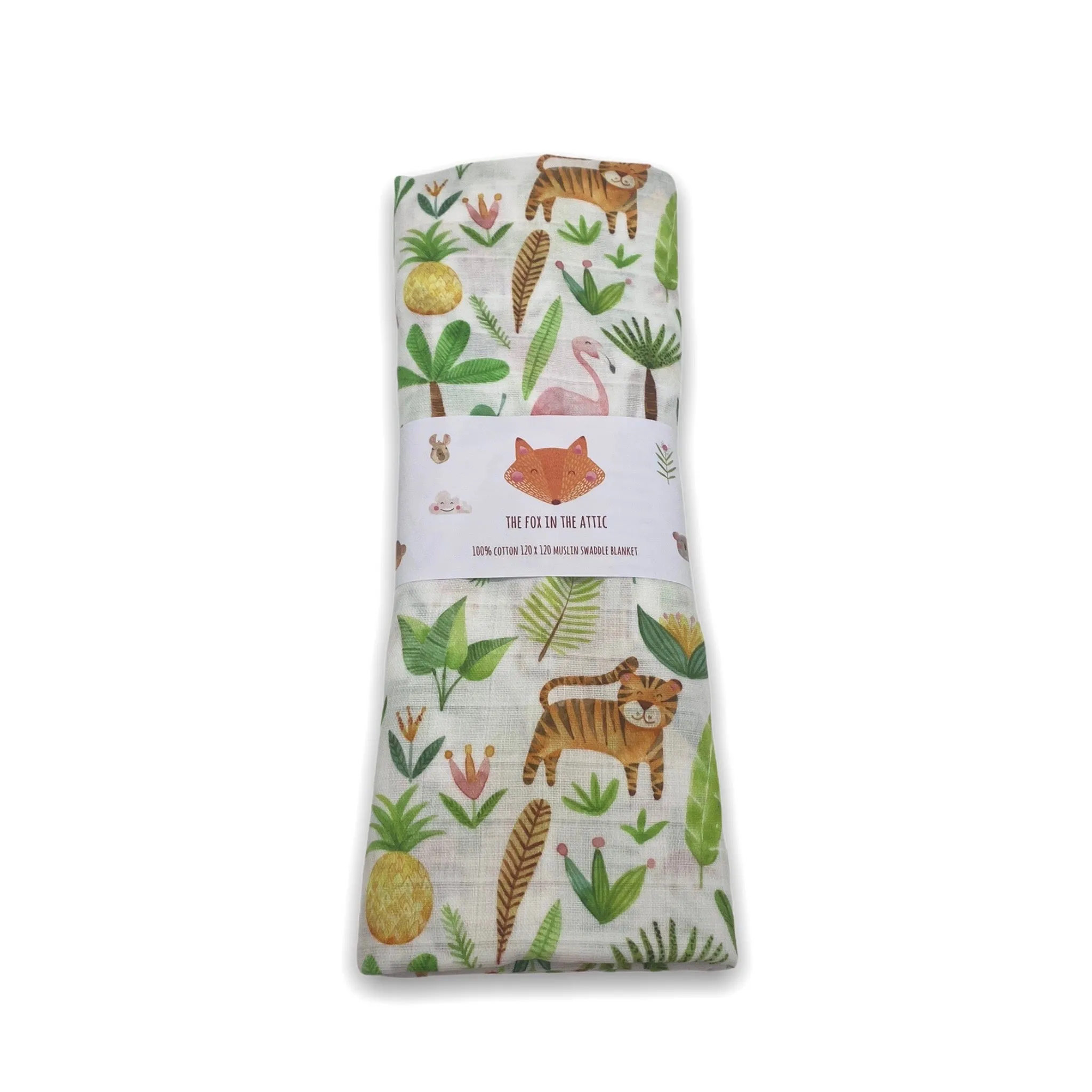 Muslin Swaddle Blanket - Tropical