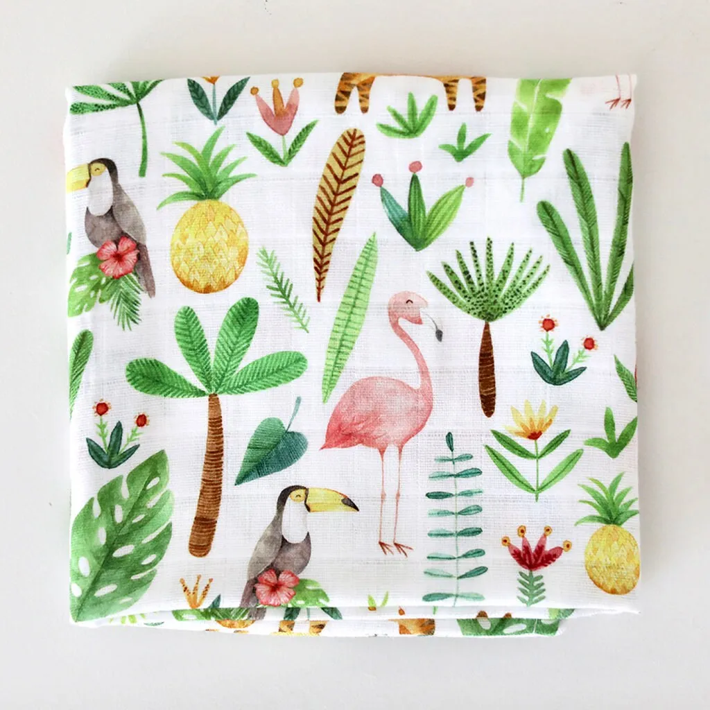 Muslin Swaddle Blanket - Tropical