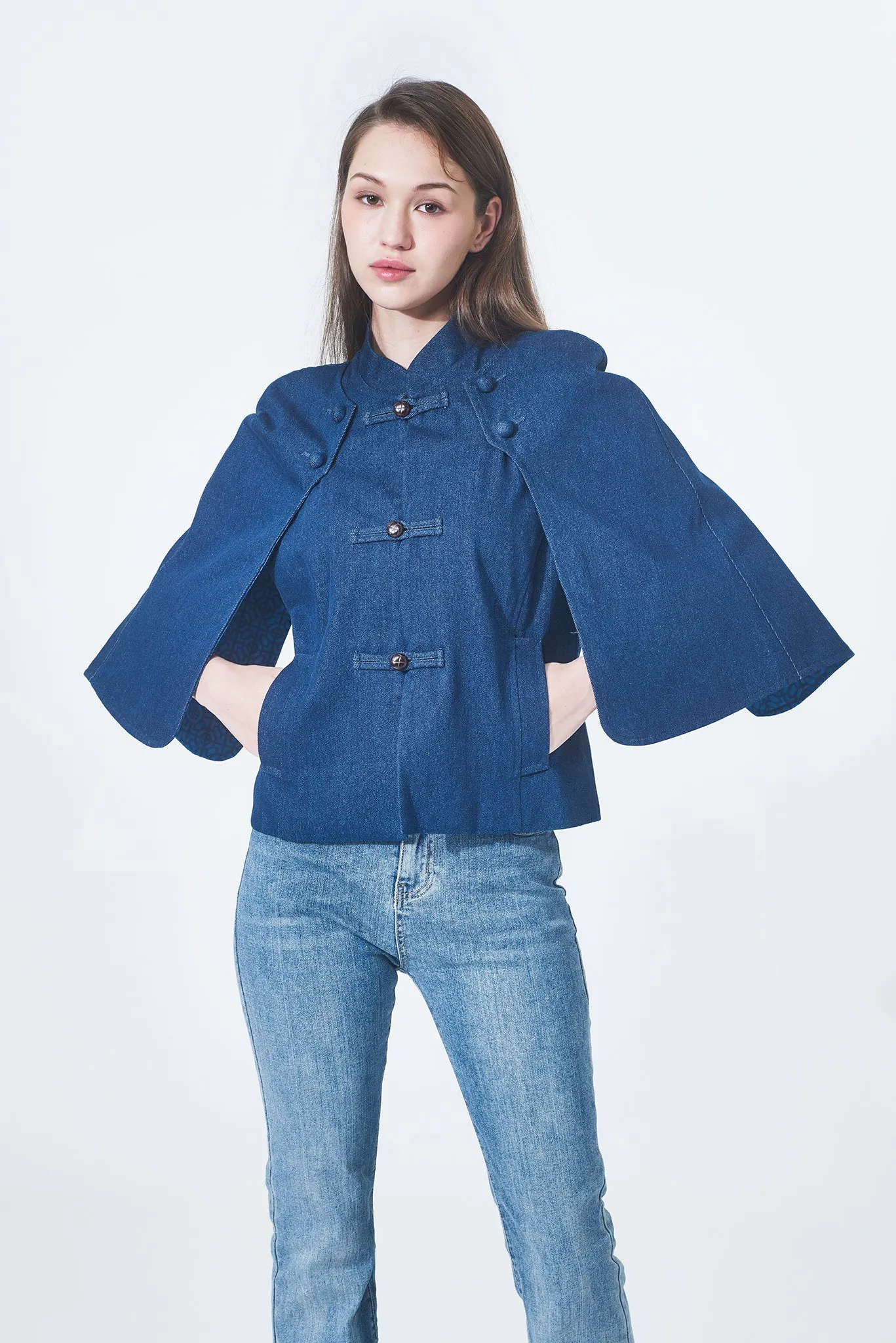 NAVA Denim 3-way Cape (Blue)