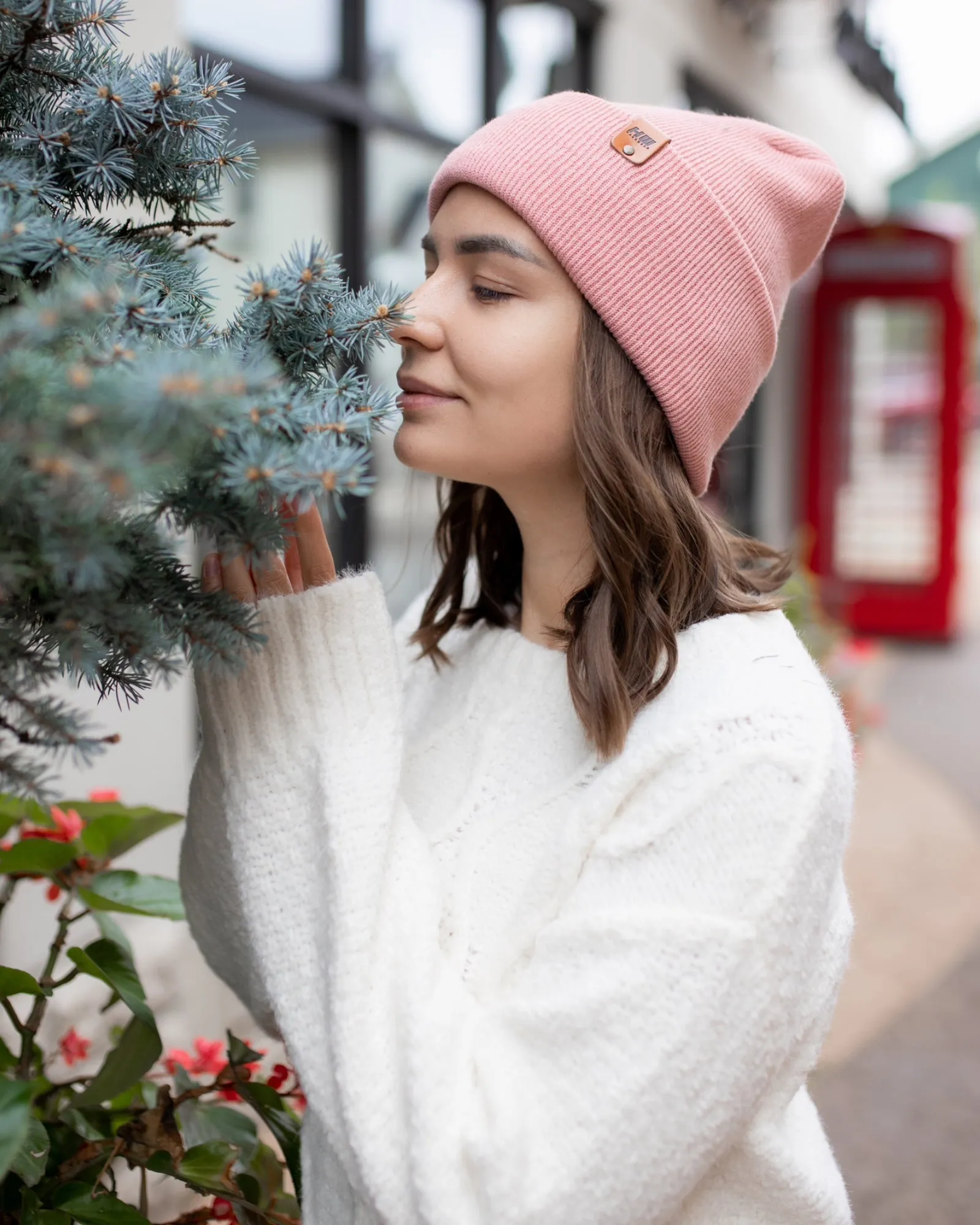 NEW HAAKWEAR Theta-Stitch Cuffed Beanie - Designed and Made in USA (Patent Pending Design) - Pearl Pink