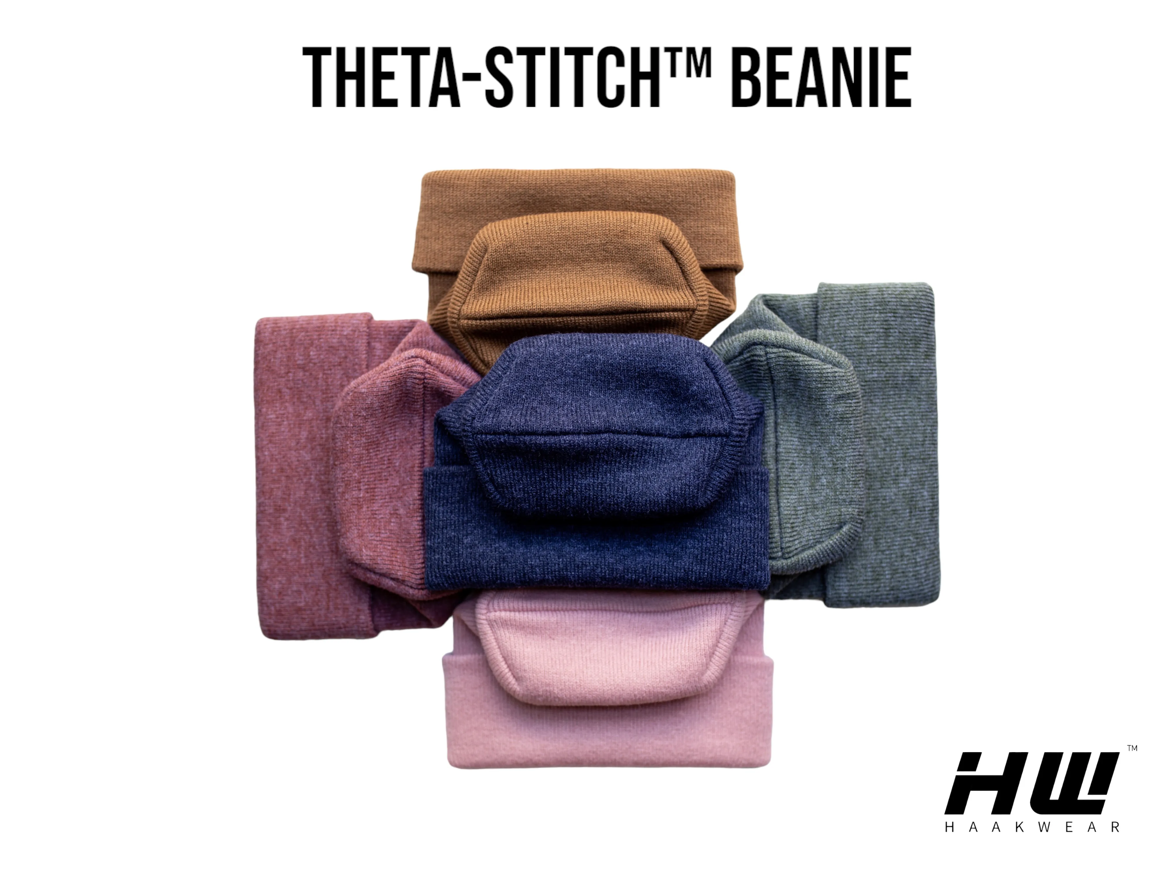 NEW HAAKWEAR Theta-Stitch Cuffed Beanie - Designed and Made in USA (Patent Pending Design)