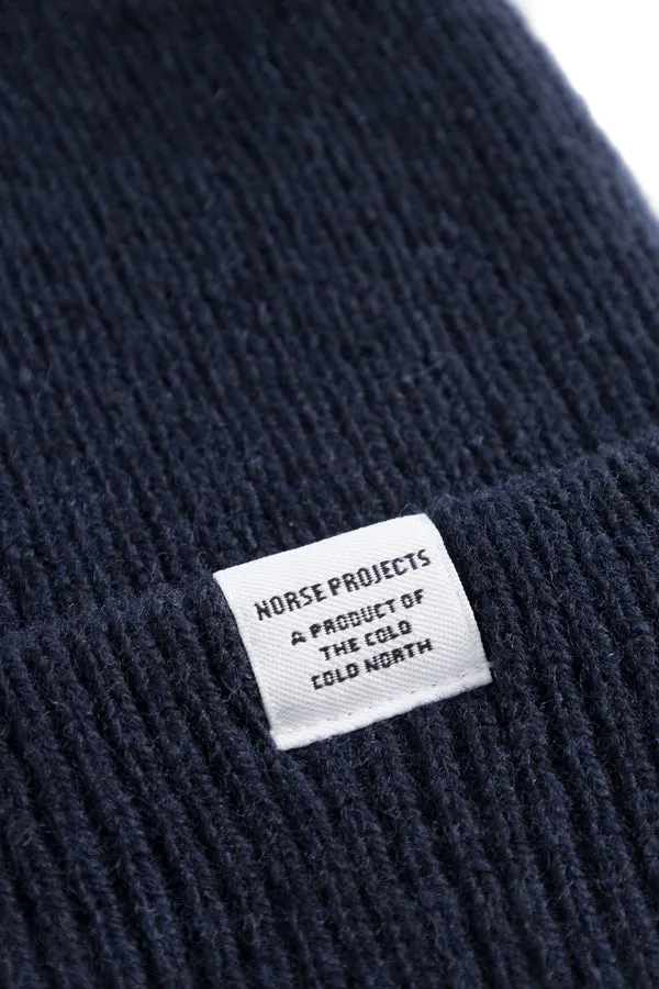 Norse Projects Norse Beanie - Dark Navy