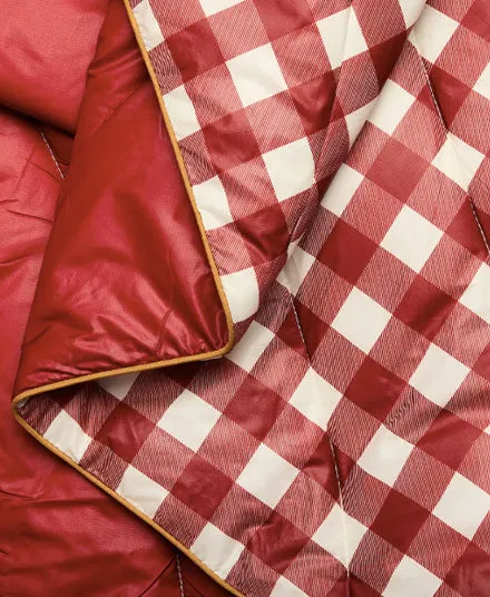 Original Puffy Blanket, Red Gingham