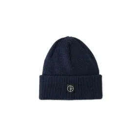 Polar Double Fold Merino Beanie - Navy