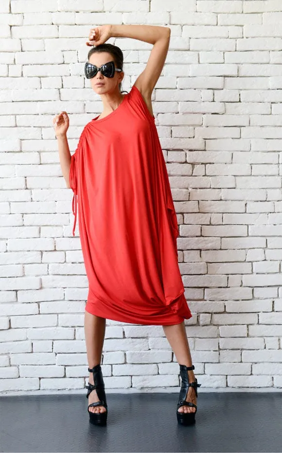 Red Loose Kaftan