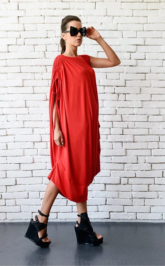 Red Loose Kaftan