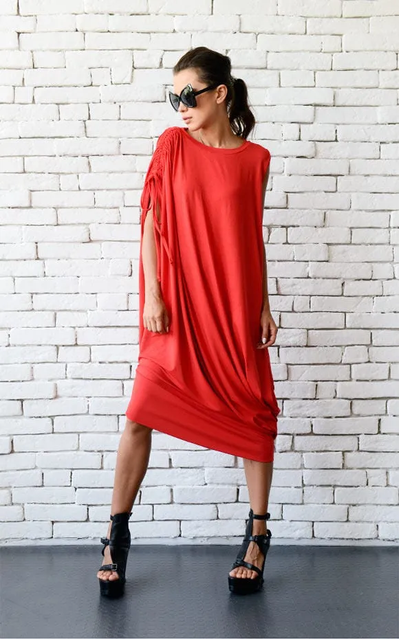 Red Loose Kaftan