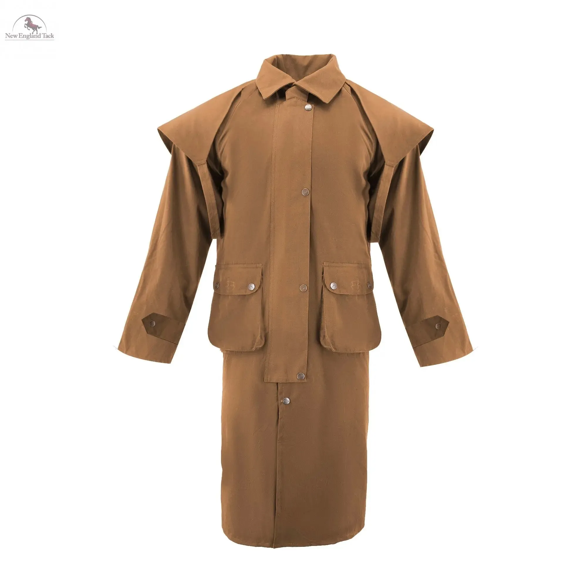 Resistance Premium Waterproof Oilskin Long Duster Coat