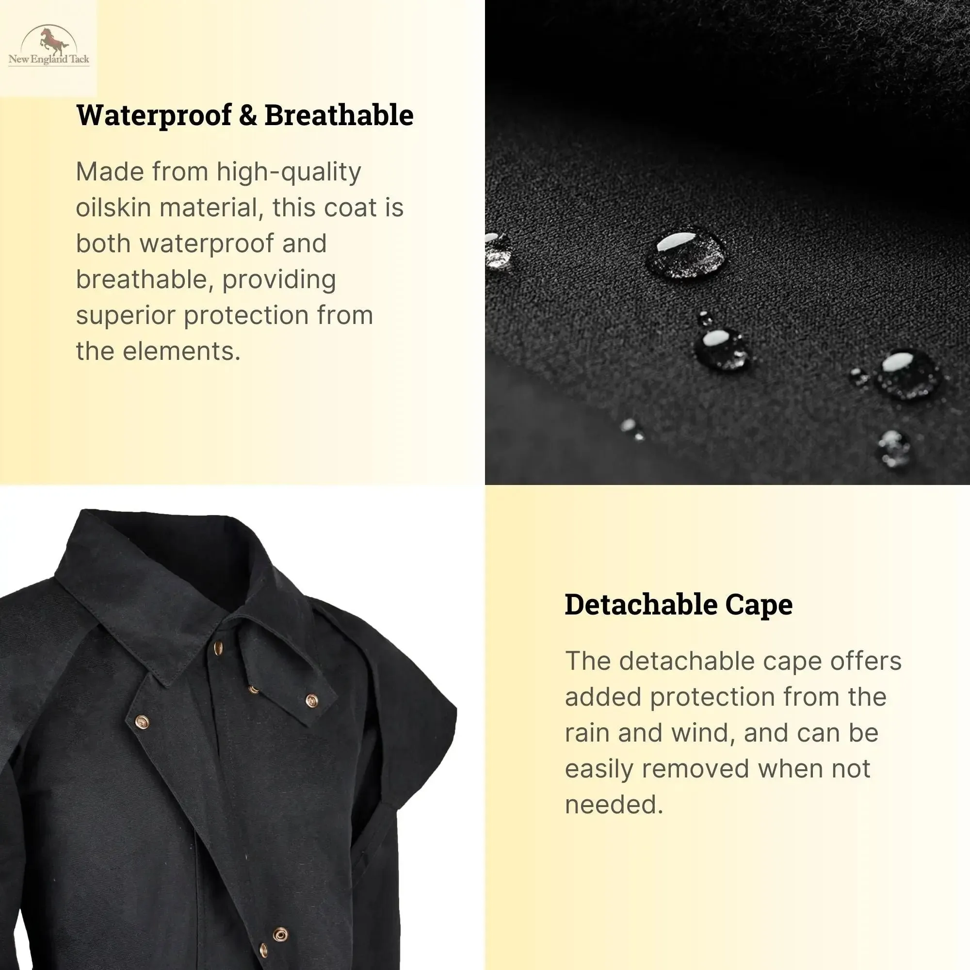 Resistance Premium Waterproof Oilskin Long Duster Coat