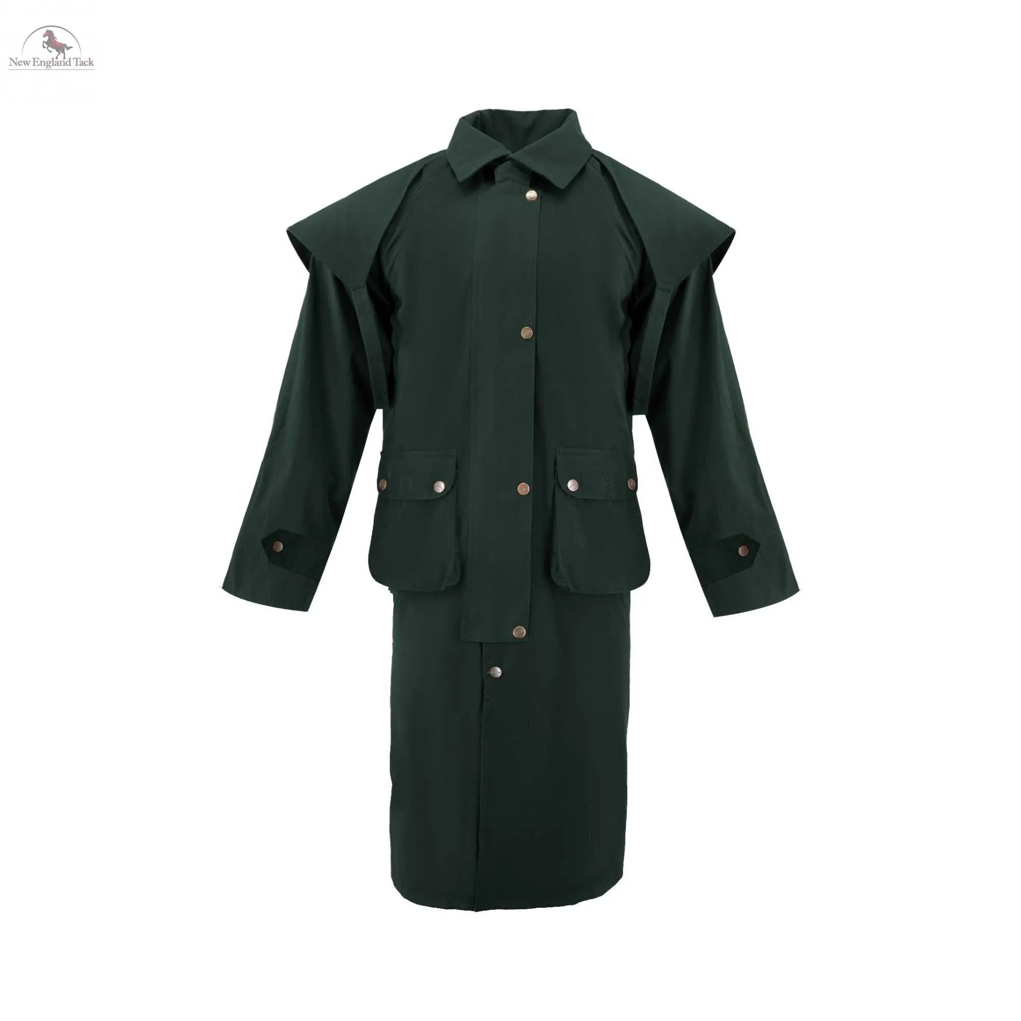 Resistance Premium Waterproof Oilskin Long Duster Coat