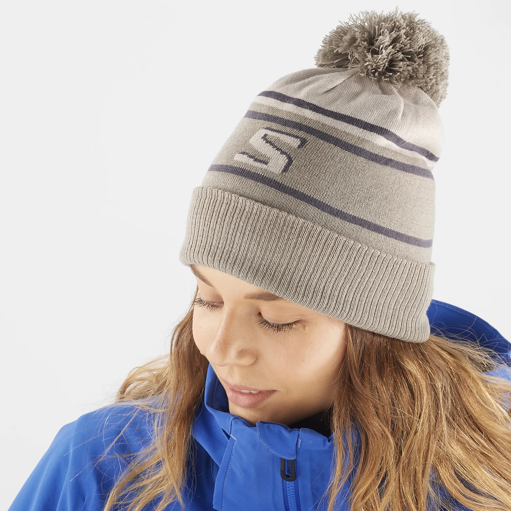 Salomon Heritage Beanie Roasted Cashew/Rainy Day/Periscope | Buy Salomon Heritage Beanie Roasted Cashew/Rainy Day/Periscope here | Outnorth