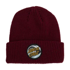 Santa Cruz Beanie Wave Dot Maroon