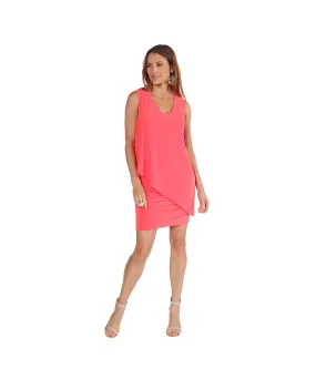 Sleeveless Tunic Dress CORAL