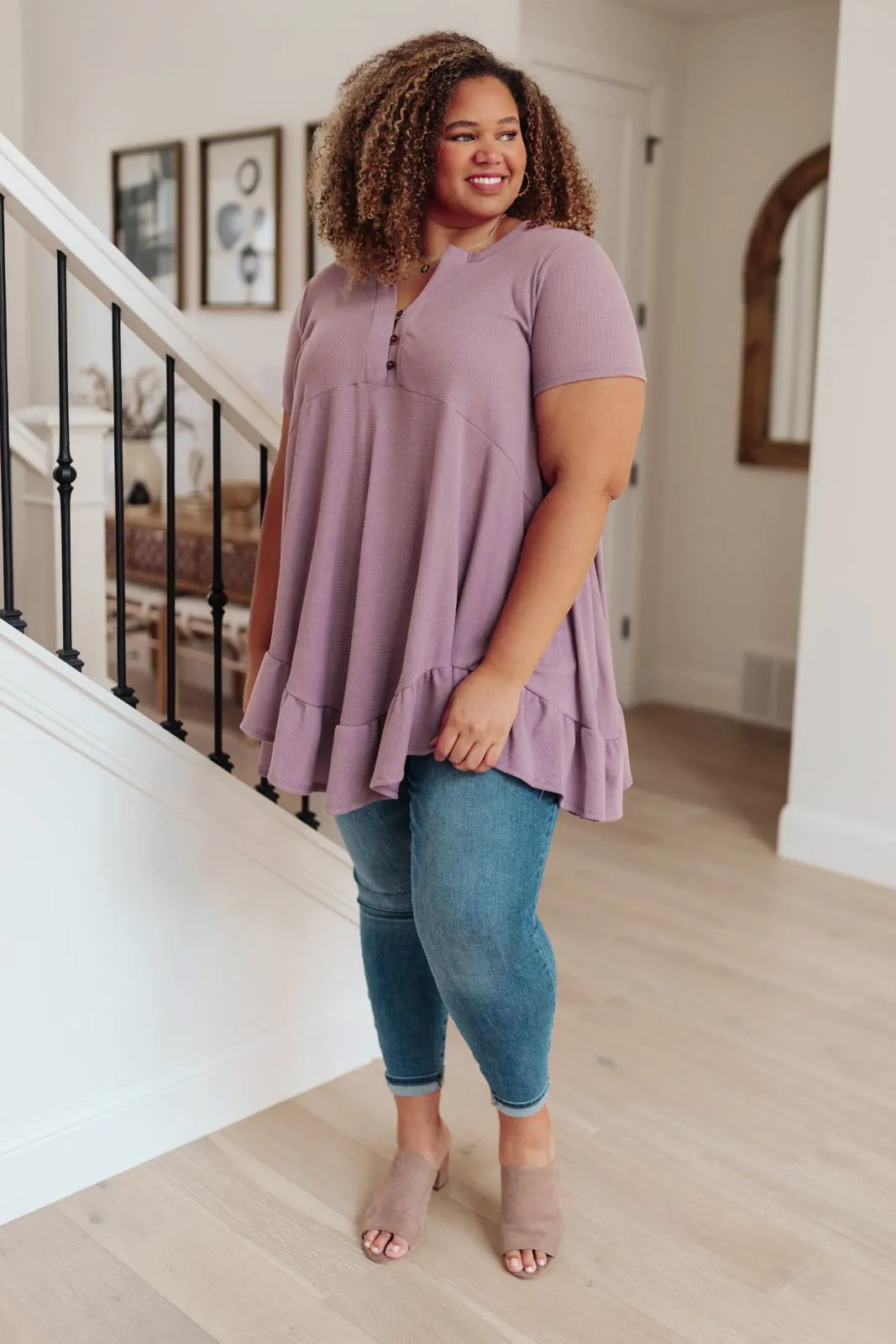 Sweet Breeze Tunic Dress in Lavender