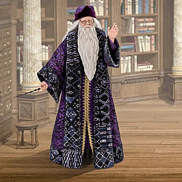 The Asthon-Drake Galleries Professor Dumbledore Poseable Portrait Figure Includes Wand and Fawkes 14-inches