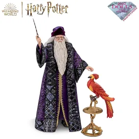 The Asthon-Drake Galleries Professor Dumbledore Poseable Portrait Figure Includes Wand and Fawkes 14-inches