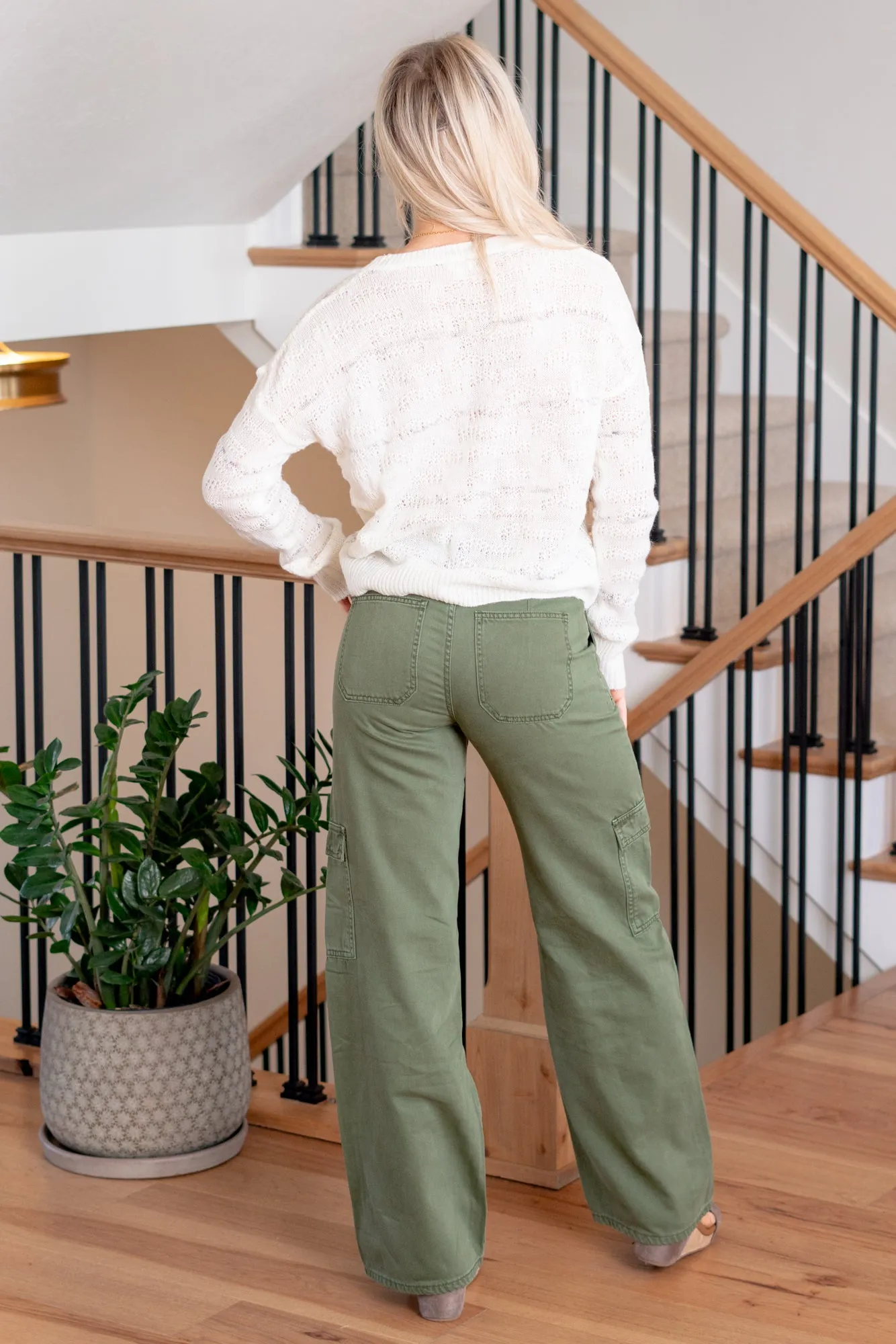 Thyme High Rise Utility Wide Leg