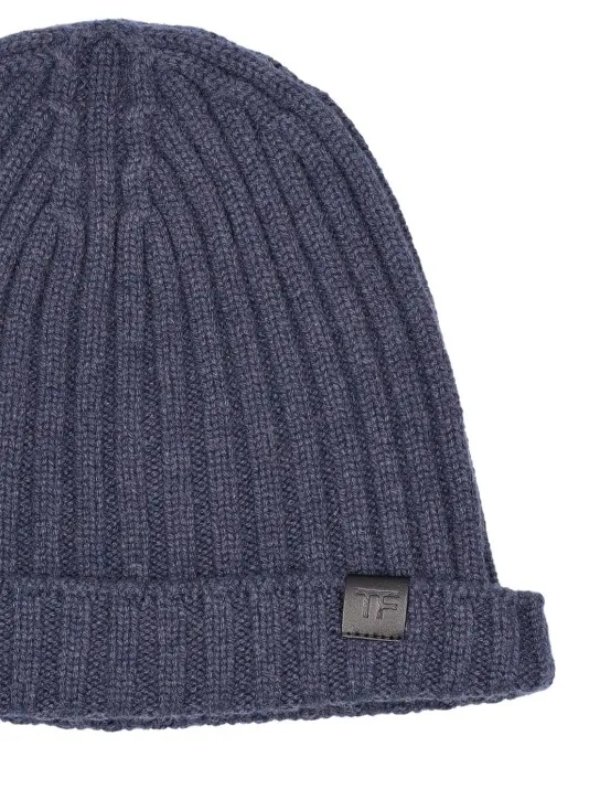 Tom Ford   Cashmere ribbed beanie hat 