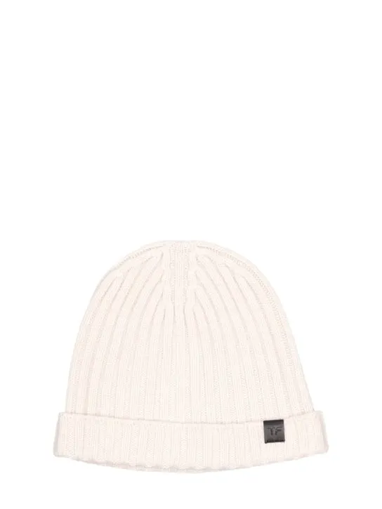 Tom Ford   Cashmere ribbed beanie hat 