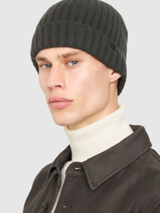 Tom Ford   Cashmere ribbed beanie hat 