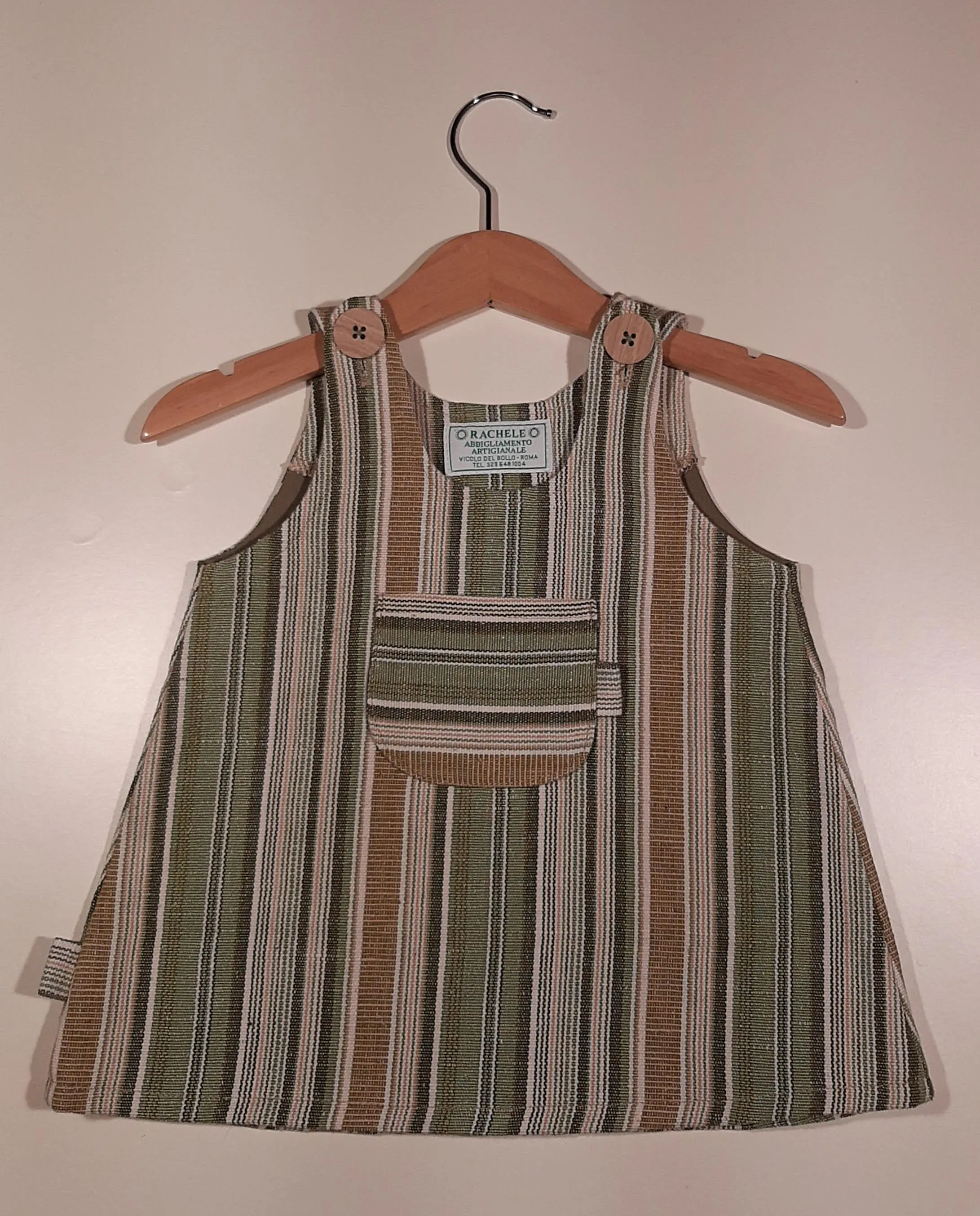 Trapeze Dress in hand woven cotton