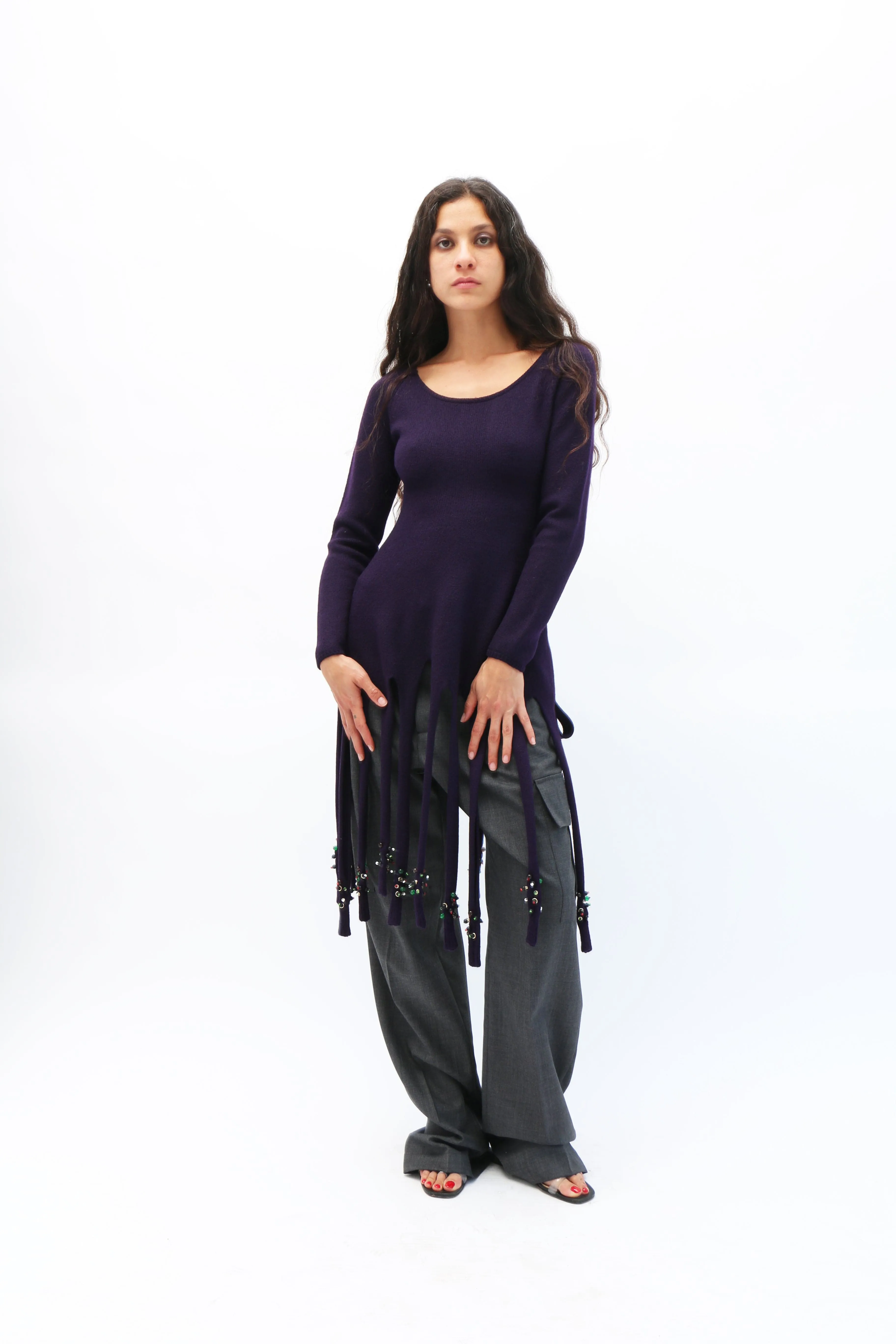 Violet Merino Wool Tunic