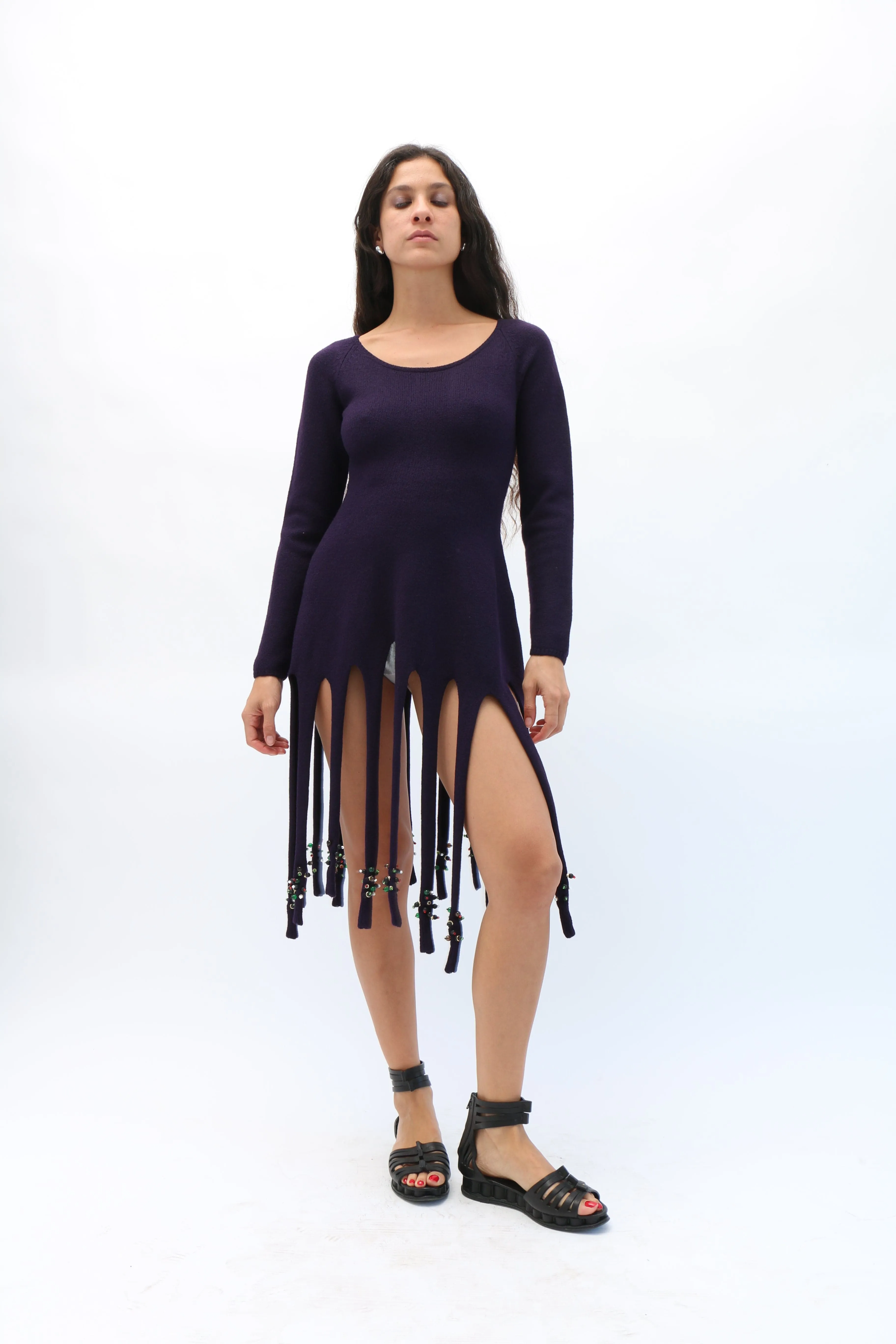 Violet Merino Wool Tunic