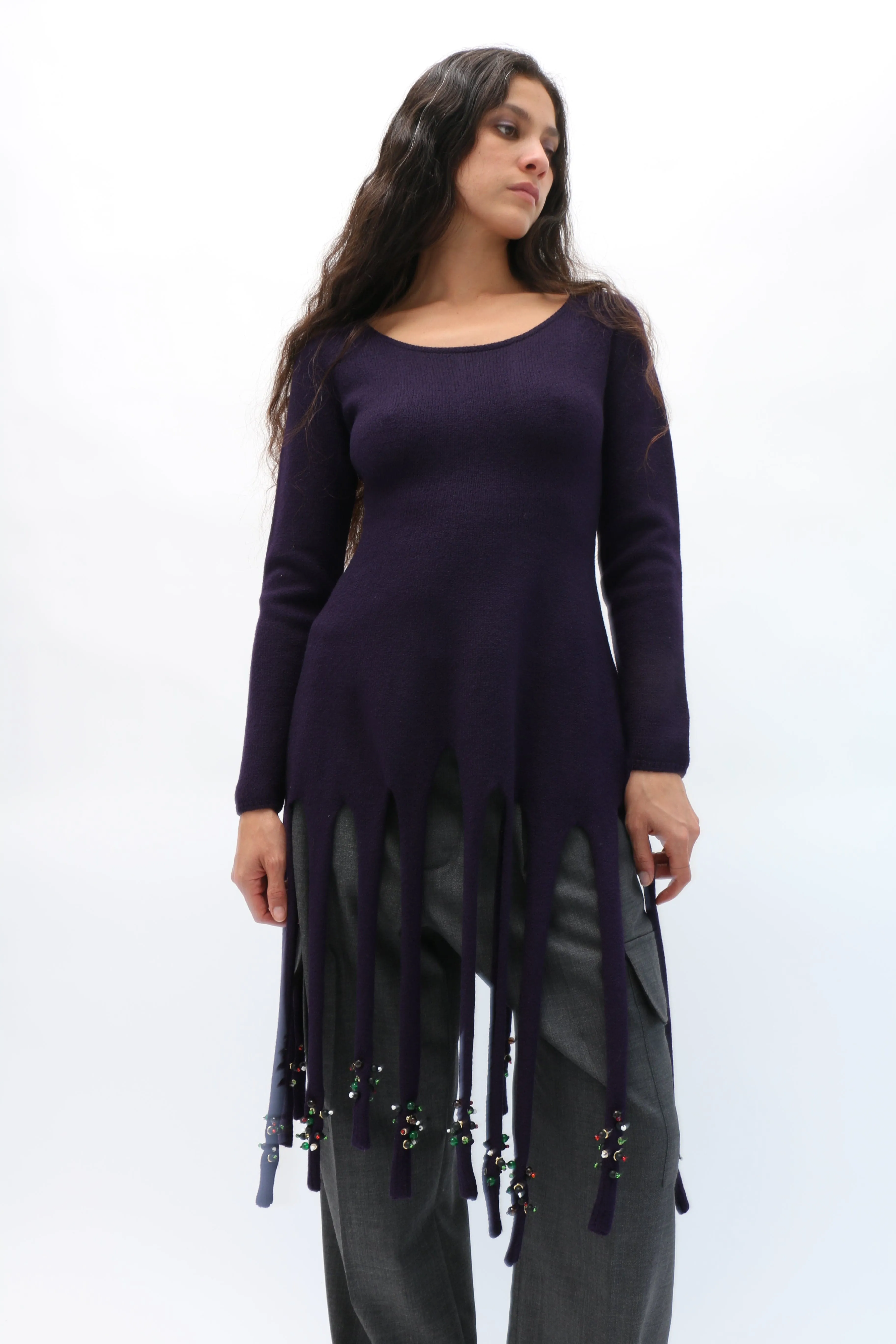 Violet Merino Wool Tunic