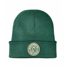 WOOL BEANIE WITH MASCHERONI PATCH COL.GREEN