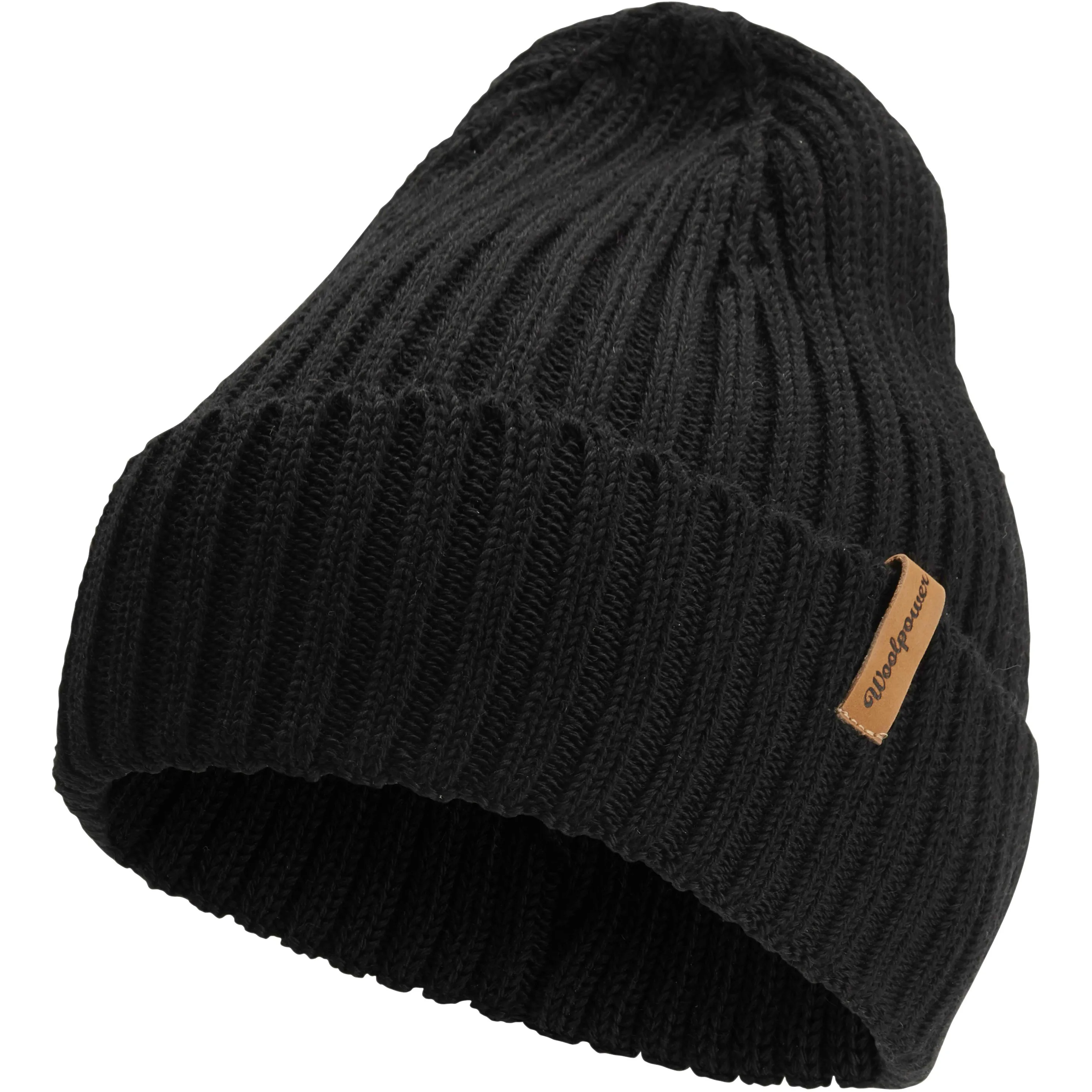 Woolpower Beanie Rib Black | Buy Woolpower Beanie Rib Black here | Outnorth