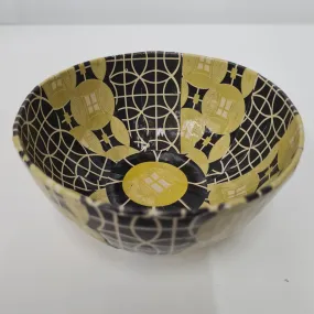 World Design Embrace Collective Paper Mache Bowls - Yellow